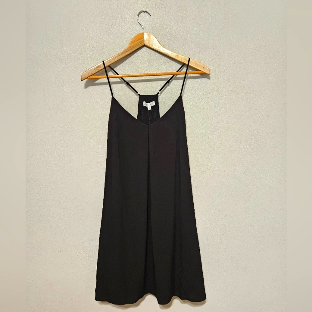Gianni Bini Black Mini Razor Back Dress Medium NWT